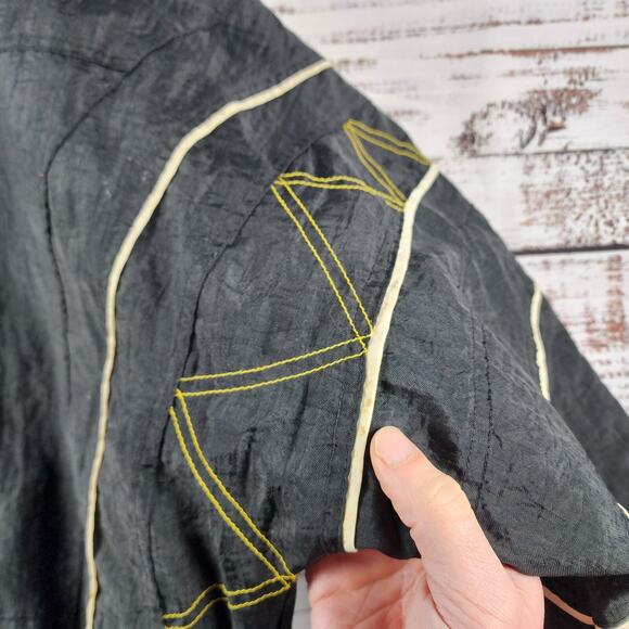 Vintage 1990s Starter Steelers NFL Pro Line Pullover Jacket XXL Black Big Logo - Picture 4 of 10